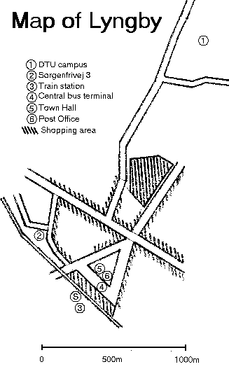 Map of Lyngby
